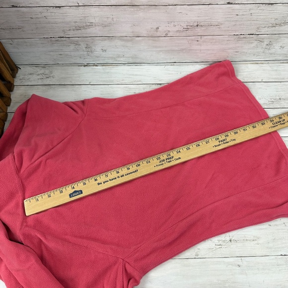 Columbia Women’s Pink Fleece 1/4 Zip Up pullover lightweight Size Small - Picture 9 of 10
